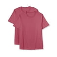 thumbnail image 3 of Big & Tall Essentials  2-pk Tees Pink 4XLT, 3 of 4
