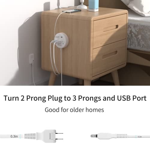 Cable de extensión de 2 clavijas NTONPOWER 15 pies