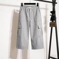 thumbnail image 6 of Delayuji Women's Cargo Pant Short Summer Comfortable Cargo Pants with Multiple Pocket, 6 of 8