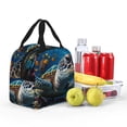thumbnail image 4 of Disketp Ocean Coral Turtle Lunch Bag for Women Men, Leakproof Thermal Cooler Sack Food Handbags Case High Capacity forTravel Work School Picnic, 4 of 5