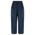thumbnail image 3 of SIYUDAN Women'S Pants Womens Casual Pants Navy Adult Trousers For Women Comfy Pants Women Work Womens Elastic Waist Pants Womens Fall Pants, 3 of 7