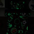 thumbnail image 2 of Juego de ropa de cama Twin para niños Wink Deer, deportes y pelotas, brillo en la oscuridad, suave, 5 piezas, 2 of 9