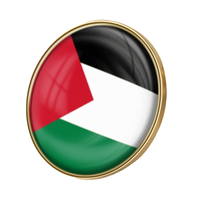 Insignias La Nacional Palestina Insignia Esmaltada Cristal Traje Recuerdo (25 Mm)