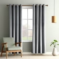 thumbnail image 1 of Curtain Velvet Thickened Blackout Roman Rod Bedroom Living Room Hotel Solid Color Polyester Curtain-week, 1 of 4