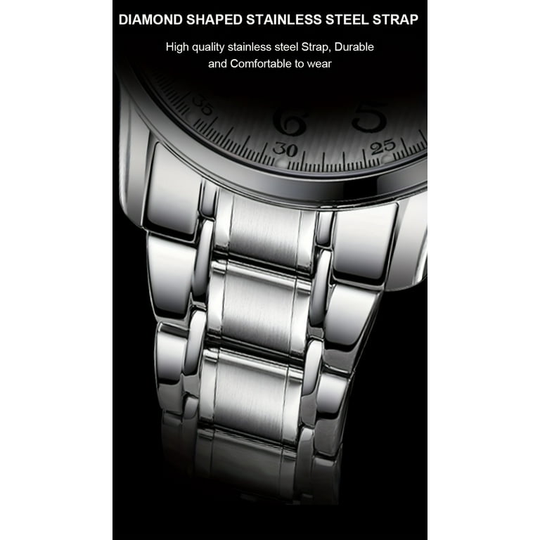 Classic Quartz Round Watch - Date Display, Luminous in Dark, Business Style, Zinc Alloy Case and Strap, Water-Resistant, Electronic Movement, Simple Design for Men - Walmart.com Classic Quartz Round Watch - Date Display, Luminous in Dark, Business Style, Zinc Alloy Case and Strap, Water-Resistant, Electronic Movement, Simple Design for Men - Walmart.com