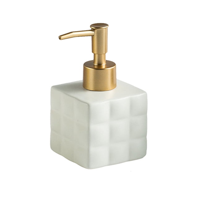 Qeeadeea Solid Color Lotion Dispenser, Hand Soap Dispenser, Shampoo Dispenser With Empty Pump, For Bathroom-White-220ml/7.8oz