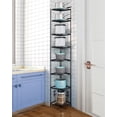 thumbnail image 6 of Kitchen Corner Shelf Rack, Multi-layer Pot Rack Storage Organizer Stainless Steel Shelves Shelf Holder (6 Tier-2), 6 of 13
