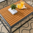 thumbnail image 6 of Modway Stance Aluminum & Wood Patio Coffee Table in Gray and Natural, 6 of 7