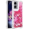 thumbnail image 3 of Case for Motorola Moto G Stylus 5G 2024 Case Glitter Cute Luxury Love Liquid Quicksand Clear Soft TPU Girls Women Stylish Bumper Shockproof Protective Cover for Moto G Stylus 5G 2024 Rose YB, 3 of 14