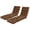 Brown, variant on Topbuy 2Pcs Lounge Chair Cushion 73 x 22 Inch High Back Recliner Cushion with 4 Fixing Ties Black