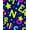 Blue, Pattern 2, variant on ODIKA 8'x10' Machine Washable Non-Slip Area Rug, Educational Swirl Featuring Diverse Letters Numbers and Forms High Traffic Rug, Red, 690141