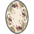 thumbnail image 2 of Safavieh Chelsea Lanford Animal Wool Area Rug, Ivory, 4'6" x 6'6" Oval, 2 of 9