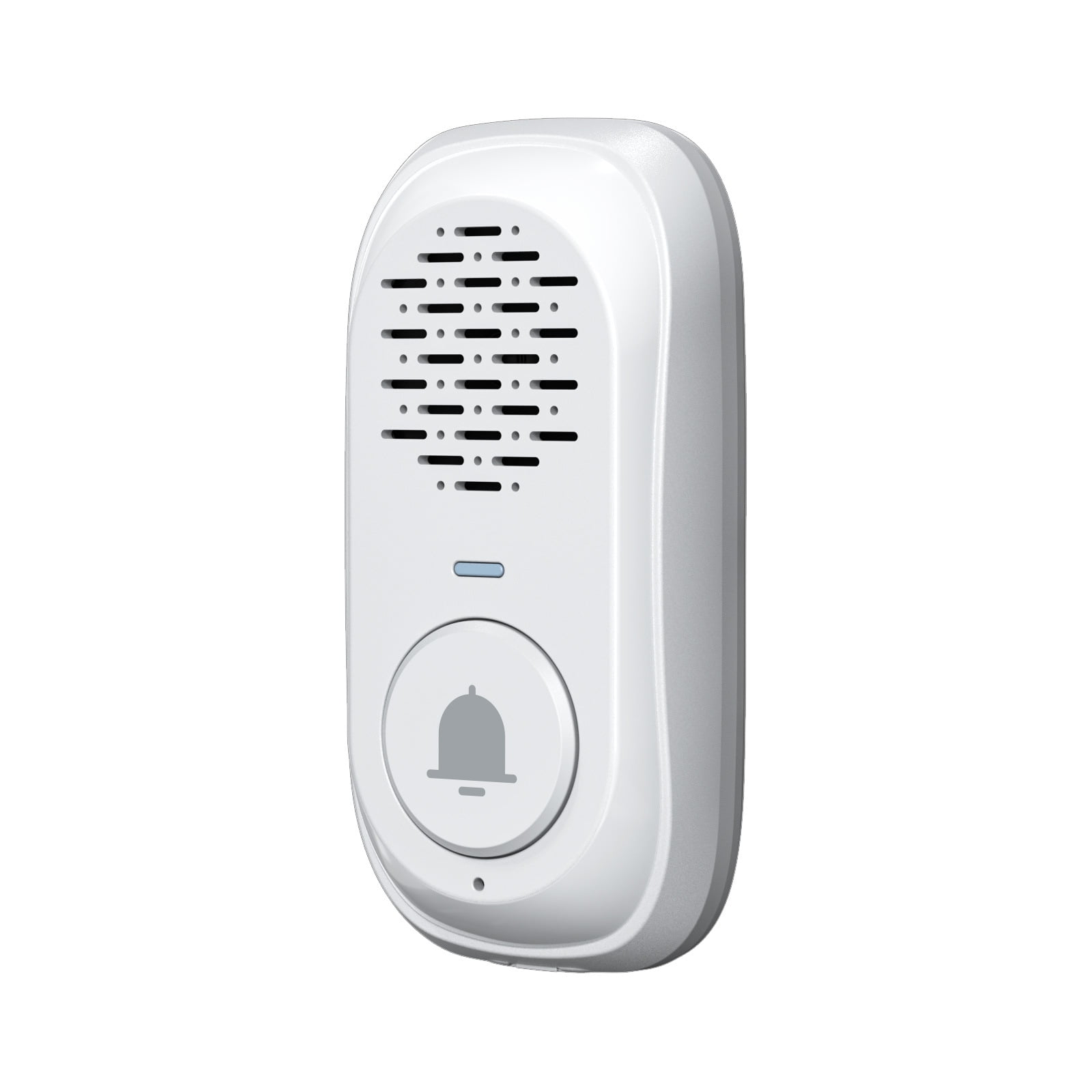 Wireless Doorbell,Two Way Intercom Doorbell for Home Classroom,Doorbells Intercom System with Charging Base,Rechargeable Battery,4 Volume Levels (White)