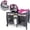 Pink, variant on Costway 5 in 1 Bedside Bassinet with Diaper Changer Lockable Wheels & Travel Bag Blue