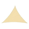 thumbnail image 2 of HCBY Sun Shade Sail, 118.11 Inch Triangle UV Block Canopy, High Density Breathable Fabric, Outdoor Patio Backyard Garden Sun Protection with Installation Ropes, 2 of 7