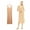 Long-Beige, variant on Plus Size Full Slips Dresses For Women Summer Thin Seamless Ice Silk Petticoat Underskirt Sleeveless Underwear Dress Slips