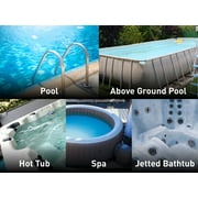 Kokido Rechargeable Handheld Pool Vacuum XTROVAC 110 Cordless with Adjustable Pole and 2 Brush Vac Heads for Above-Ground Pools, Spot Clean Inground Pools