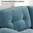 thumbnail image 2 of Modern Linen Fabric L-Shaped Couch 4-Seat Sofa Sectional,82.7'' Upholstered Sofa,Convertible Sectional Sofa Couch with Chaise(Light Blue), 2 of 10