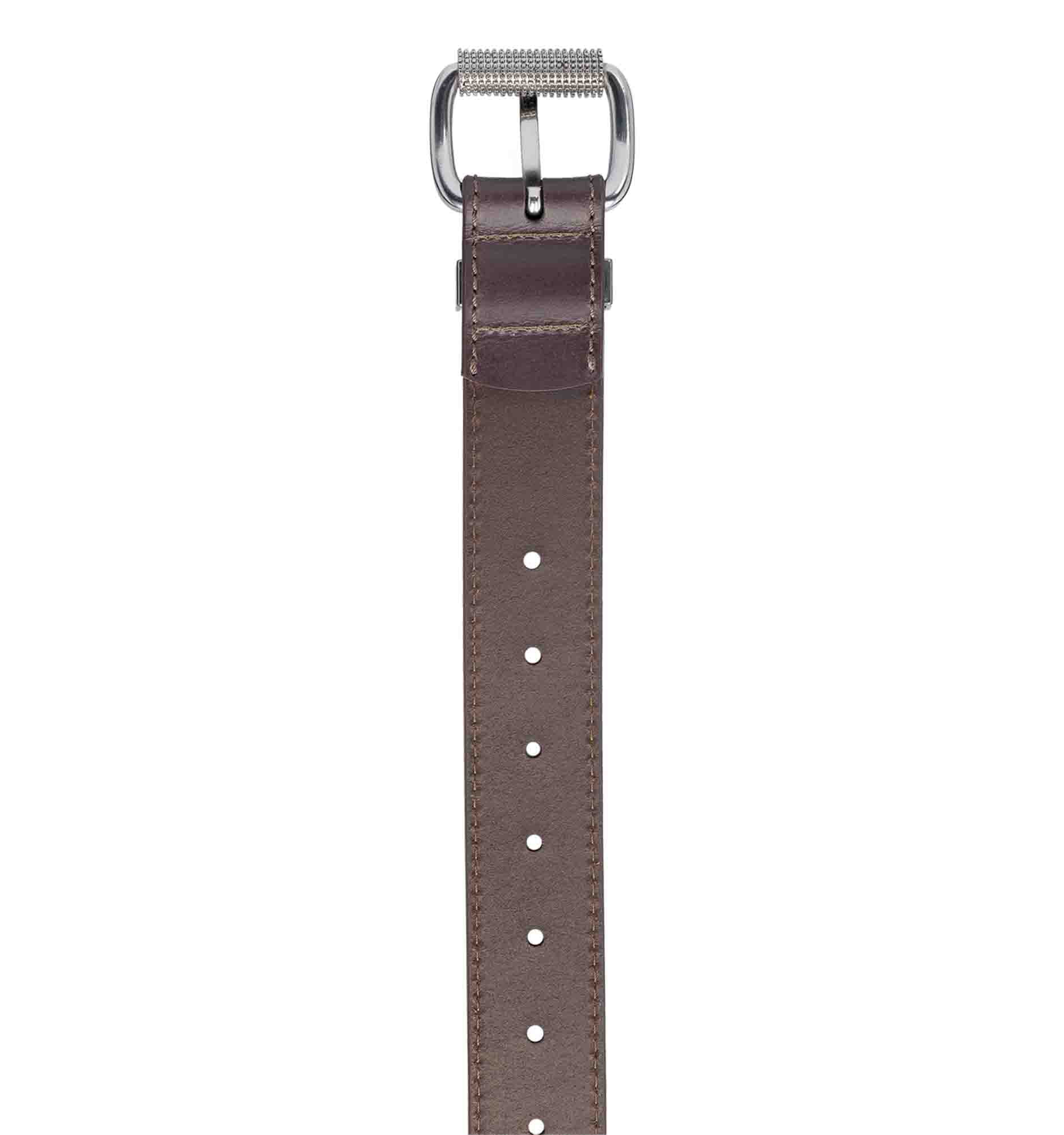 Men's Wrangler 38mm Leather Belt with Textured Roller Buckle