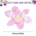 thumbnail image 3 of Artificial Flower - Loetky Fake Orchid Fabric Flower Head, Artificial Realistic Bloom For Crafts Home Wedding Boutonniere Party Photography Decoration, 1Pc, 3 of 4