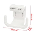 thumbnail image 3 of Dispensador de Toallas de Papel En Forma de U para Debajo Del Estante: Se Instala Sin Necesidad de Taladrar, con Adhesivo o Clip para Montaje En Pared. Dispensador de Papel Higiénico con Ganchos Late, 3 of 7