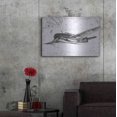 thumbnail image 7 of Luxe Metal Art 'Inverted Flight Schematic II' by Ethan Harper, Metal Wall Art, 36"x24", 7 of 7
