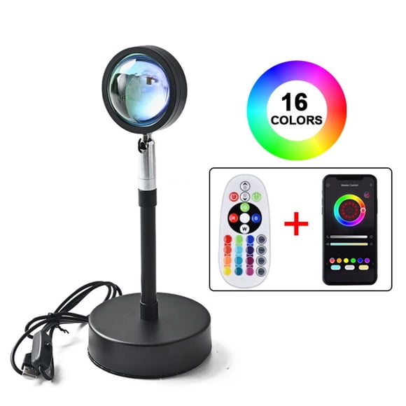 Sunset Projection Lamp: A Poetic Journey of Lights, Romantic Visual Experience with RGB Multiple Colors & Easy Installation for Home Decor