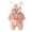 Pink, variant on Baby Girls Fleece Snowsuit Baby Bunny Ear Hooded Onesie Jumpsuit Winter Warm Windproof Hooded Button Cozy Fuzzy Onesie with Carrot Detail Infant Indoor Wear
