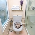 thumbnail image 5 of Butterfly Cat 3D Toilet Sticker, Cute Animal Wall Sticker, Toilet Seat Sticker, Waterproof, Bathroom Decoration, 5 of 6