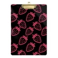 thumbnail image 6 of ALAZA Plastic Clipboard A4 Letter Size Decorative Clipboards for Students Women Men 9" x 12.5" Neon Strawberry, 6 of 6