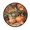 Beautiful Fall Scene, variant on 36.2 Inch Round Floor Mat Bamboo Pattern Carpet Decor Rug for Living Room Bedroom