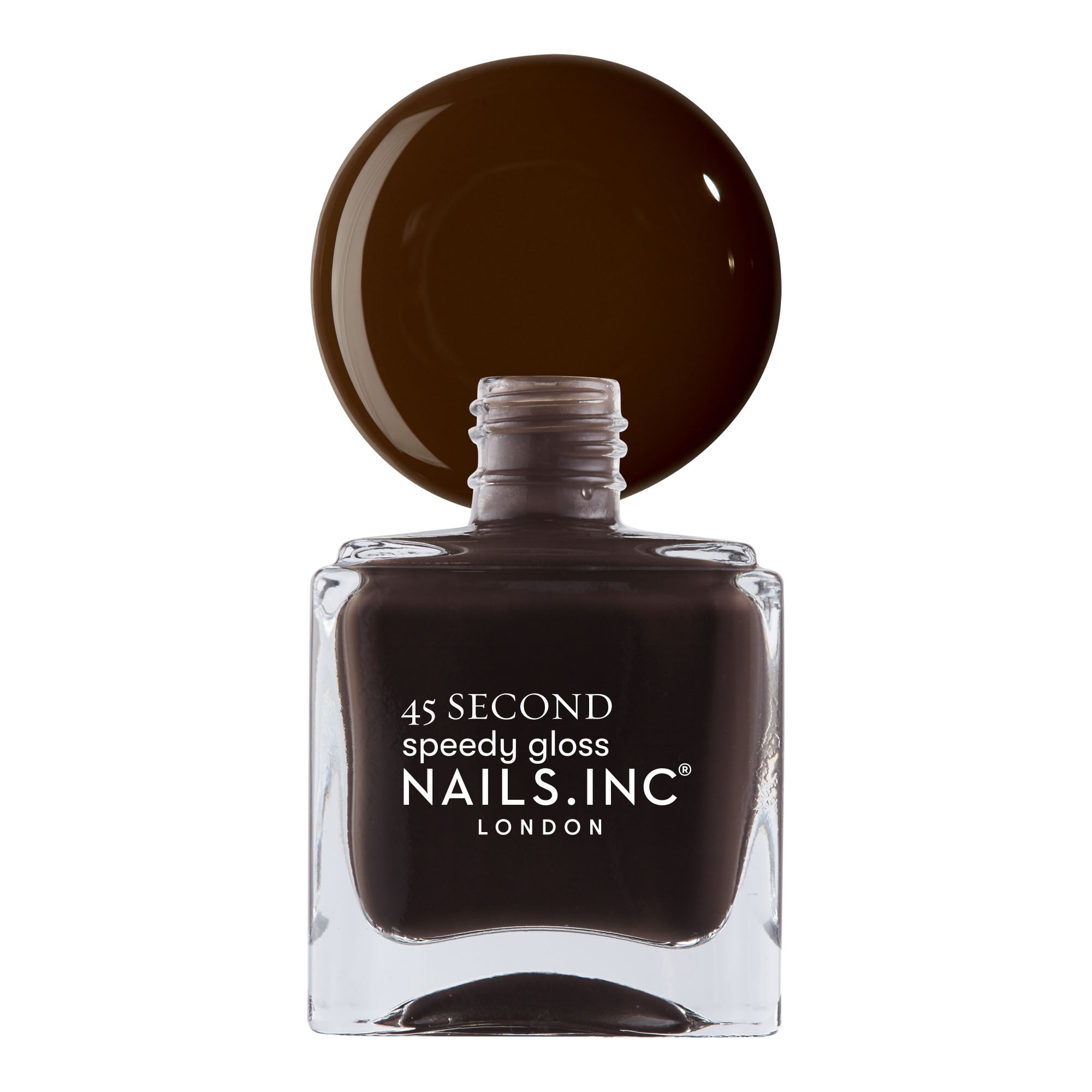 Nails.INC Quick Drying Nail Polish, Chelsea, Dark Brown, 0.47 fl oz