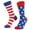 A, variante sur GDREDA Chaussettes Hautes Jusqu'aux Genoux pour Femmes Chaussettes Drapeau pour Hommes Femmes et Rayures Chaussettes Patriotiques Chaussettes Fantaisie pour Hommes Femmes A,Taille Unique