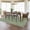10x13ft Green, variant on 10 x 13 ft Washable Area Rug, Modern Striped Non Slip Ultra-Thin Low Pile Rug for Living Room Bedroom Office - Green