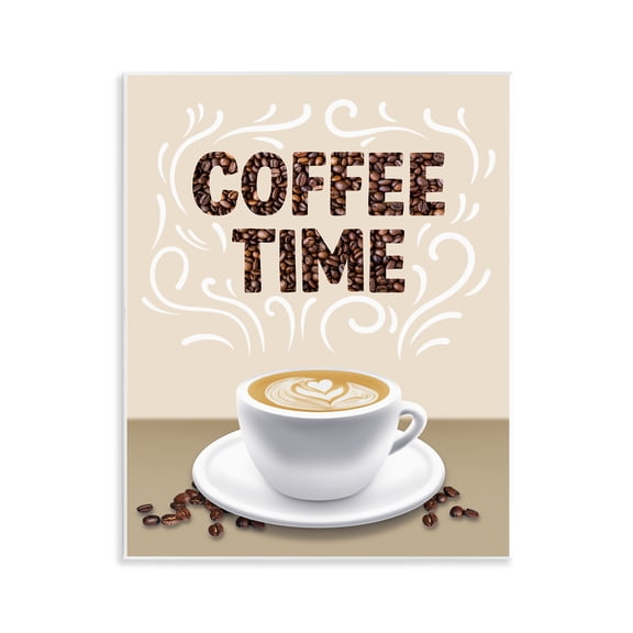 Stupell Industries Traditional Coffee Time Brew Food & Beverage Painting Unframed Art Print Wall Art, 11 x 14