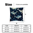 thumbnail image 5 of Whale Luxurious Velvet Bed Pillow Inserts with Unique Patterns - Set of 2, 16x16, 18x18, 20x20 Inches - Ideal for Throw Pillow Covers and Home Decor, 5 of 6
