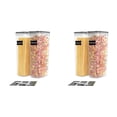 thumbnail image 1 of Juego de recipientes herméticos altos para almacenar alimentos, 4 recipientes para espaguetis de 2,8 l para organizar y almacenar la despensa, 1 of 7
