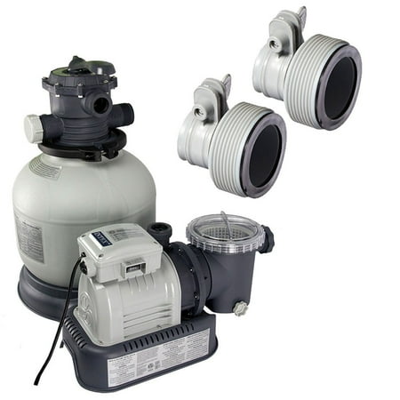 intex pool pump filter sand above clear hose adapters ground pumps krystal swimming gph parts filters 2100 gal garden