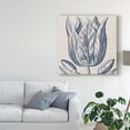 thumbnail image 3 of Trademark Fine Art 'Indigo Floral on Linen VI' Canvas Art by Vision Studio, 3 of 4