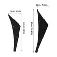 thumbnail image 2 of Minkissy 4Pcs ABS Car Spoiler Canards for Car Enthusiasts 10.6X3.5X0.2in, 2 of 7