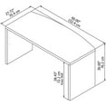 thumbnail image 3 of Echo Bureau avant en Nœud 60W en Blanc Pur - Bois Manufacturé, 3 of 7