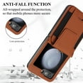 thumbnail image 2 of TECH CIRCLE For Galaxy Z Flip 4 Case with Card Holder Strap Lanyard,PU Leather Women Men Protective Wallet Phone Case Crossbody Cover Purse Cover for Samsung Galaxy Z Flip 4 5G 6.7" 2022,Brown, 2 of 6