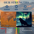 thumbnail image 7 of 1 Pcs 2D Flat License Plate Covers & Frames, A Wolf by the Lake under the For Decorative Front, Waterproof For Decoration Aluminum License Plate Covers & Frames Cover For Men Women, 12" X 6", 7 of 7