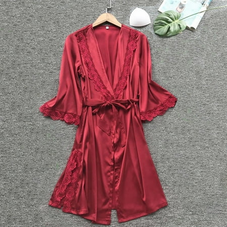 

KUNPENG Women Sexy Sleepwear Lingerie Lace Temptation Belt Underwear Nightdress