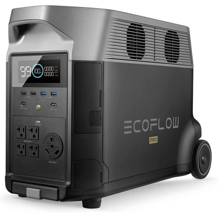 EcoFlow DELTA Pro Portable Power Station 3600Wh Capacity,Solar Generator,3600W AC Output for Outdoor Camping,Home Backup,Emergency,RV,off-Grid