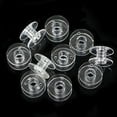 thumbnail image 1 of Aodebiao 10pcs Clear Plastic Sewing Machine Bobbins Empty Spools Universal Fit for Most Models Durable Lightweight Thread Holders, 1 of 4