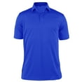 thumbnail image 1 of Monterey Club Men's Hidden Placket Lightweight Solid Golf Polo Shirt #3660, 1 of 2