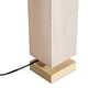 HomCom 48" Modern Free Standing Rectangle Floor Lamp With Linen Shade ...