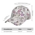 thumbnail image 2 of Pofeuu Vintage Butterflies Print Adult Adjustable Embroidered Graphic Baseball Hat for Men and Women, 2 of 6