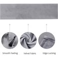thumbnail image 2 of GHSDFBB Velvet Table Runner Rustic Style,Linen Farmhouse Table Runner for Dining Room Kitchen Party Dresser Décor,14x70 Inches,Light Grey, 2 of 7